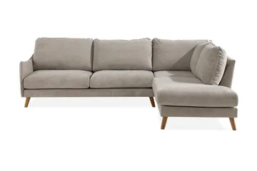 Trend Lyx 4-seters Høyrevendt L-formet Sjeselongsofa i Stoff
