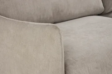 Trend Lyx 4-seters Høyrevendt L-formet Sjeselongsofa i Stoff - Beige - Møbler - Sofaer - Sofaer med sjeselong - 4 seters sofa med divan