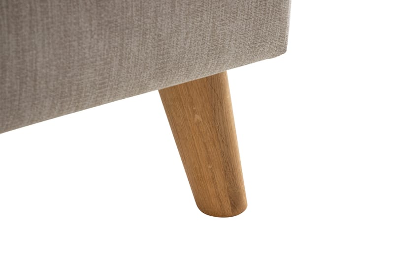 Trend Lyx 4-seters Høyrevendt L-formet Sjeselongsofa i Stoff - Beige - Møbler - Sofaer - Sofaer med sjeselong - 4 seters sofa med divan