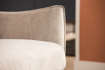 Trend Lyx 4-seters Høyrevendt L-formet Sjeselongsofa i Stoff - Beige - Møbler - Sofaer - Sofaer med sjeselong - 4 seters sofa med divan