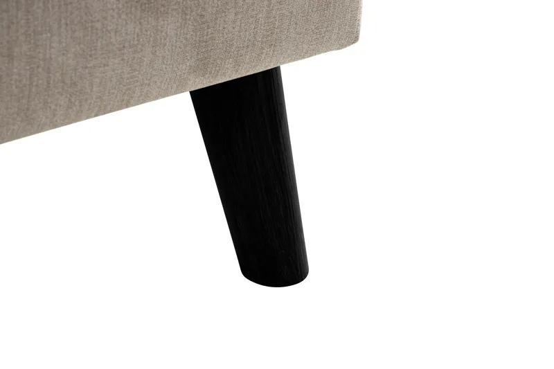 Trend Lyx 4-seters Høyrevendt L-formet Sjeselongsofa i Stoff - Beige - Møbler - Sofaer - Sofaer med sjeselong - 4 seters sofa med divan