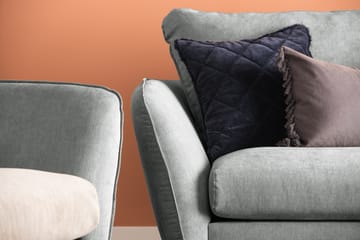 Trend Lyx 4-seters Høyrevendt L-formet Sjeselongsofa i Stoff - Grå - Møbler - Sofaer - Sofaer med sjeselong - 4 seters sofa med divan