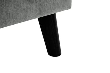 Trend Lyx 4-seters Høyrevendt L-formet Sjeselongsofa i Stoff - Grå - Møbler - Sofaer - Sofaer med sjeselong - 4 seters sofa med divan