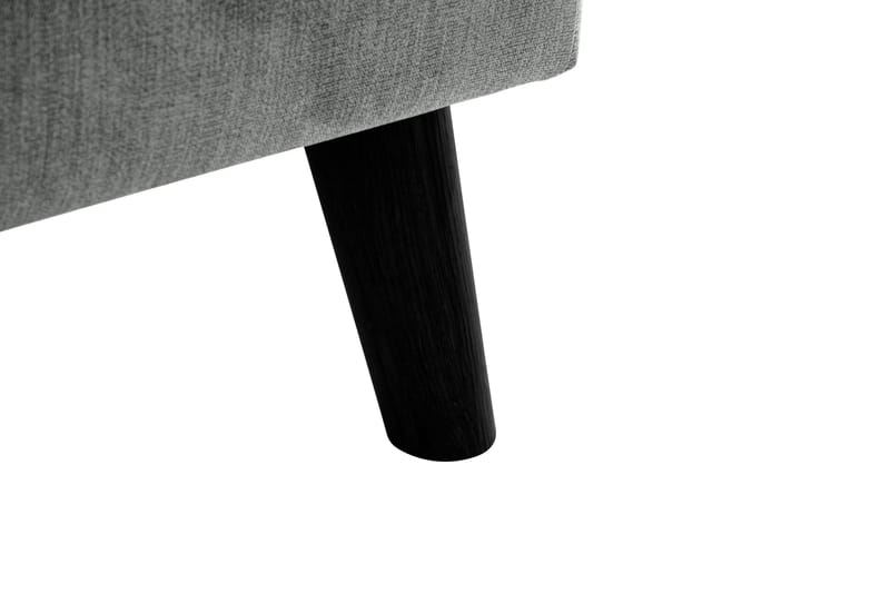 Trend Lyx 4-seters Høyrevendt L-formet Sjeselongsofa i Stoff - Grå - Møbler - Sofaer - Sofaer med sjeselong - 4 seters sofa med divan