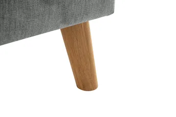Trend Lyx 4-seters Høyrevendt L-formet Sjeselongsofa i Stoff - Grå - Møbler - Sofaer - Sofaer med sjeselong - 4 seters sofa med divan