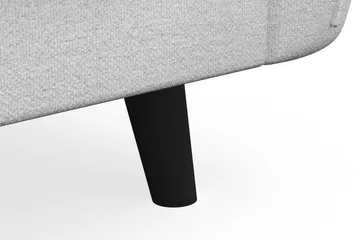 Trend Lyx 4-seters Høyrevendt L-formet Sjeselongsofa i Stoff - Lys grå - Møbler - Sofaer - Sofaer med sjeselong - 4 seters sofa med divan