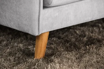 Trend Lyx 4-seters Høyrevendt L-formet Sjeselongsofa i Stoff - Lys grå - Møbler - Sofaer - Sofaer med sjeselong - 4 seters sofa med divan