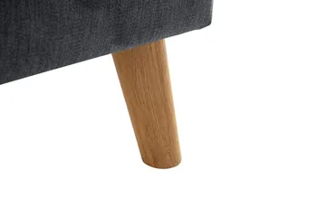 Trend Lyx 4-seters Høyrevendt L-formet Sjeselongsofa i Stoff - Mørk grå - Møbler - Sofaer - Sofaer med sjeselong - 4 seters sofa med divan