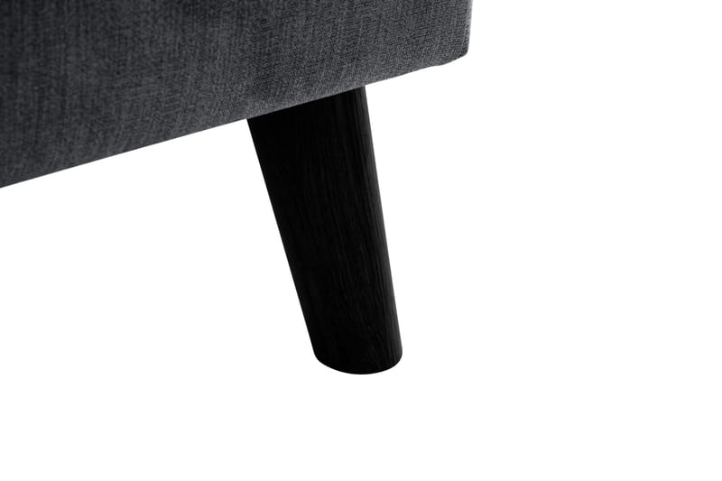 Trend Lyx 4-seters Høyrevendt L-formet Sjeselongsofa i Stoff - Mørk grå - Møbler - Sofaer - Sofaer med sjeselong - 4 seters sofa med divan