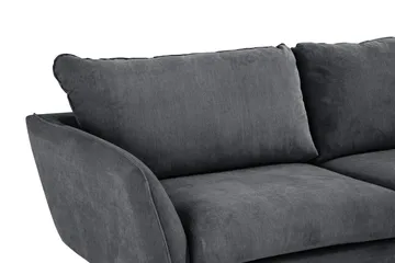 Trend Lyx 4-seters Høyrevendt L-formet Sjeselongsofa i Stoff - Mørk grå - Møbler - Sofaer - Sofaer med sjeselong - 4 seters sofa med divan