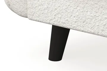 Trend Lyx 4-seters Venstrevendt L-formet Sjeselongsofa i Bouclé - Hvit - Møbler - Sofaer - Sofaer med sjeselong - 4 seters sofa med divan