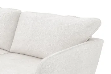 Trend Lyx 4-seters Venstrevendt L-formet Sjeselongsofa i Bouclé - Hvit - Møbler - Sofaer - Sofaer med sjeselong - 4 seters sofa med divan