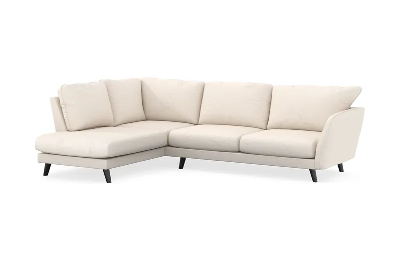Trend Lyx 4-seters Venstrevendt L-formet Sjeselongsofa i Manchester - Beige - Møbler - Sofaer - Sofaer med sjeselong - 4 seters sofa med divan