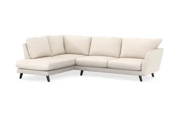 Trend Lyx 4-seters Venstrevendt L-formet Sjeselongsofa i Manchester - Beige - Møbler - Sofaer - Sofaer med sjeselong - 4 seters sofa med divan