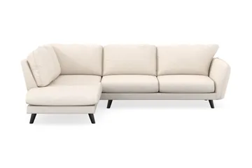 Trend Lyx 4-seters Venstrevendt L-formet Sjeselongsofa i Manchester - Beige - Møbler - Sofaer - Sofaer med sjeselong - 4 seters sofa med divan