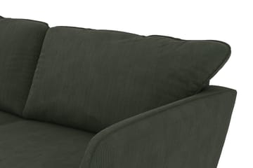 Trend Lyx 4-seters Venstrevendt L-formet Sjeselongsofa i Manchester - Mørkegrønn - Møbler - Sofaer - Sofaer med sjeselong - 4 seters sofa med divan