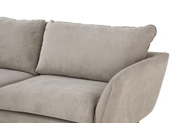 Trend Lyx 4-seters Venstrevendt L-formet Sjeselongsofa i Stoff - Beige - Møbler - Sofaer - Sofaer med sjeselong - 4 seters sofa med divan