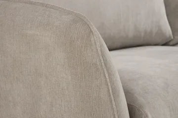 Trend Lyx 4-seters Venstrevendt L-formet Sjeselongsofa i Stoff - Beige - Møbler - Sofaer - Sofaer med sjeselong - 4 seters sofa med divan