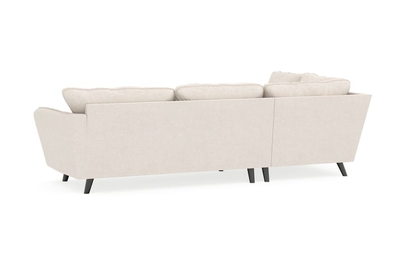 Trend Lyx 4-seters Venstrevendt L-formet Sjeselongsofa i Stoff - Beige - Møbler - Sofaer - Sofaer med sjeselong - 4 seters sofa med divan
