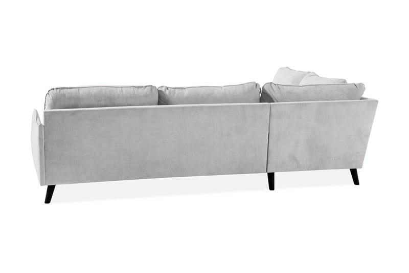 Trend Lyx 4-seters Venstrevendt L-formet Sjeselongsofa i Stoff - Lys grå - Møbler - Sofaer - Sofaer med sjeselong - 4 seters sofa med divan
