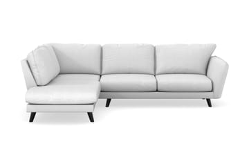Trend Lyx 4-seters Venstrevendt L-formet Sjeselongsofa i Stoff - Lys grå - Møbler - Sofaer - Sofaer med sjeselong - 4 seters sofa med divan