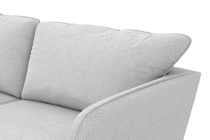 Trend Lyx 4-seters Venstrevendt L-formet Sjeselongsofa i Stoff - Lys grå - Møbler - Sofaer - Sofaer med sjeselong - 4 seters sofa med divan
