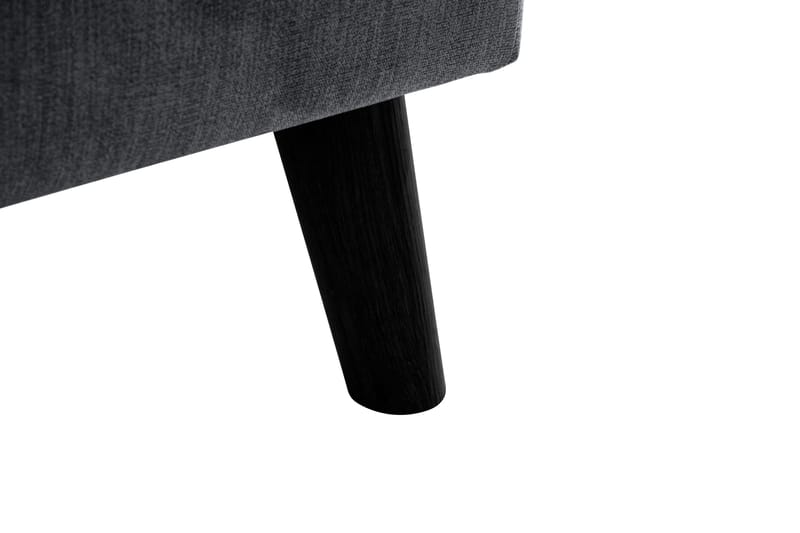 Trend Lyx 4-seters Venstrevendt L-formet Sjeselongsofa i Stoff - Mørk grå - Møbler - Sofaer - Sofaer med sjeselong - 4 seters sofa med divan