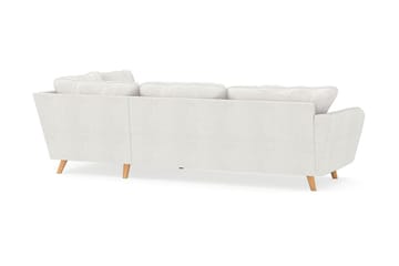 Trend Lyx Sjeselongsofa Høyre - Hvit|Bouclé - Møbler - Sofaer - Sofaer med sjeselong - 4 seters sofa med divan