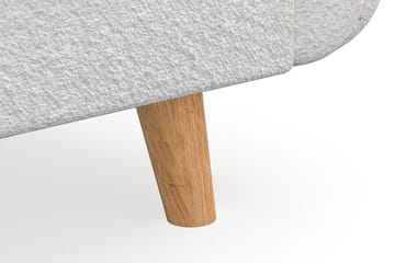 Trend Lyx Sjeselongsofa Høyre - Hvit|Bouclé - Møbler - Sofaer - Sofaer med sjeselong - 4 seters sofa med divan