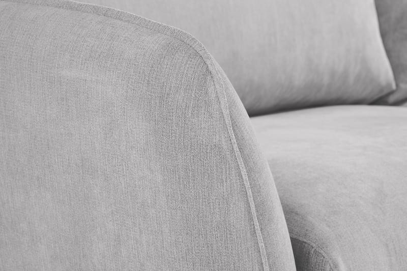 Trend Lyx Sjeselongsofa Høyre - Lysegrå/Eik - Møbler - Sofaer - Sofaer med sjeselong - 4 seters sofa med divan