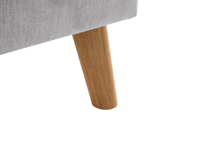 Trend Lyx Sjeselongsofa Høyre - Lysegrå/Eik - Møbler - Sofaer - Sofaer med sjeselong - 4 seters sofa med divan