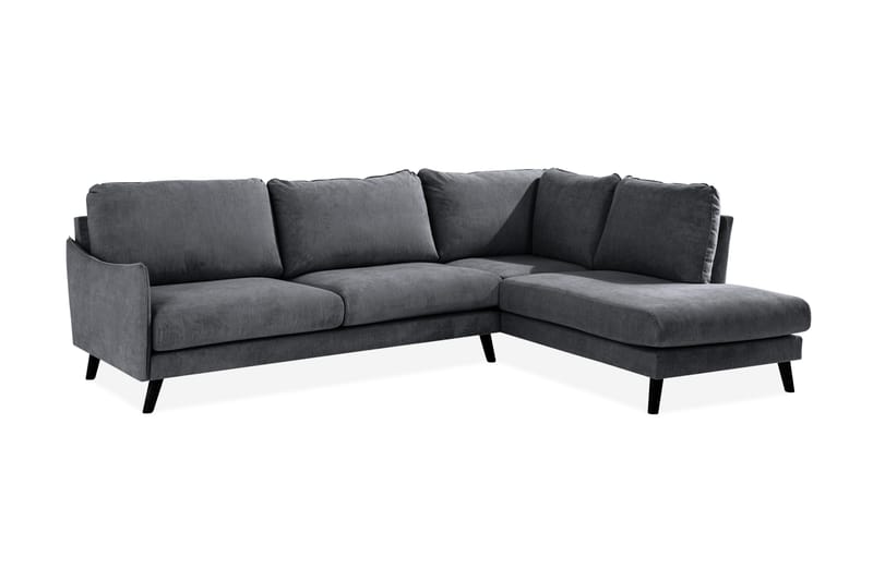 Trend Lyx Sjeselongsofa Høyre - Mørkegrå - Møbler - Sofaer - Sofaer med sjeselong - 4 seters sofa med divan