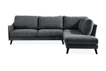 Trend Lyx Sjeselongsofa Høyre - Mørkegrå - Møbler - Sofaer - Sofaer med sjeselong - 4 seters sofa med divan