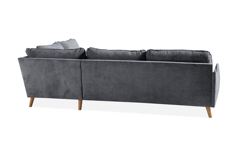 Trend Lyx Sjeselongsofa Høyre - Mørkegrå/Eik - Møbler - Sofaer - Sofaer med sjeselong - 4 seters sofa med divan