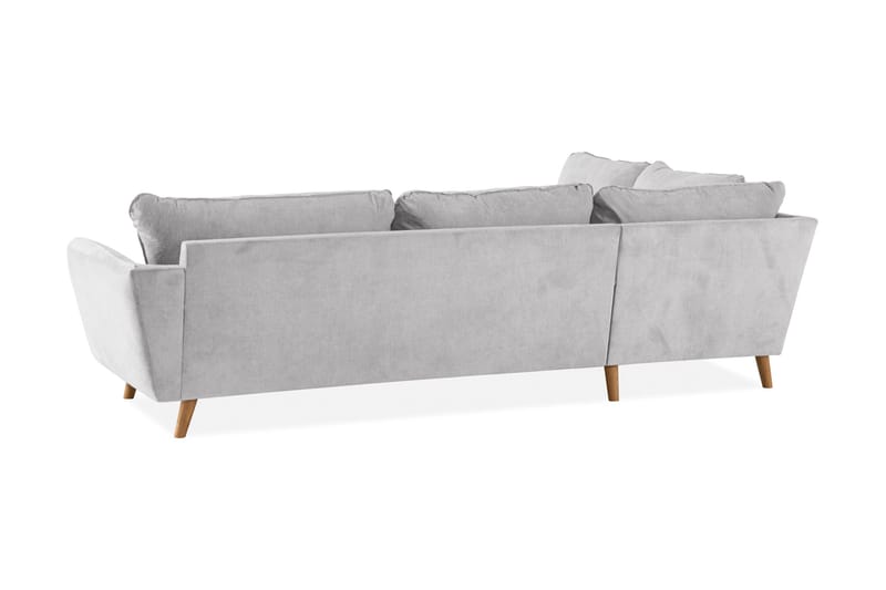 Trend Lyx Sjeselongsofa Venstre - Lysegrå/Eik - Møbler - Sofaer - Sofaer med sjeselong - 4 seters sofa med divan