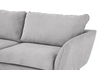 Trend Lyx Sjeselongsofa Venstre - Lysegrå/Eik - Møbler - Sofaer - Sofaer med sjeselong - 4 seters sofa med divan