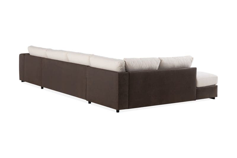 U-Sofa Havanna Divan Højre - Beige/Brun - 4 seters sofa med divan - U-sofa