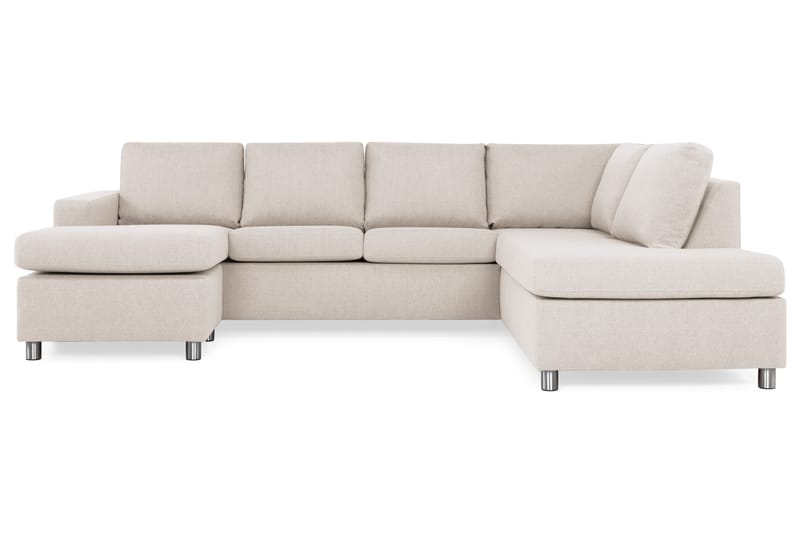 U-sofa Nevada Large Divan Venstre - Beige - 4 seters sofa med divan - U-sofa