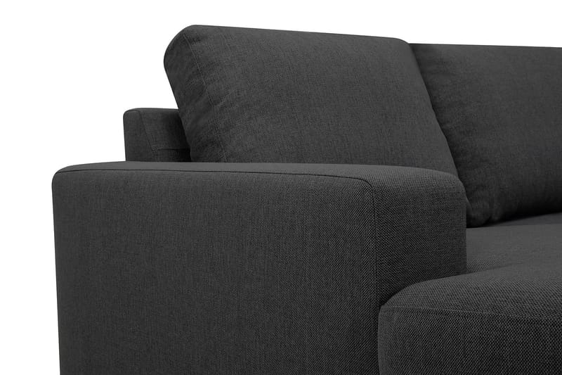 U-sofa Nevada Large Divan Venstre - Mørkgrå - 4 seters sofa med divan - U-sofa