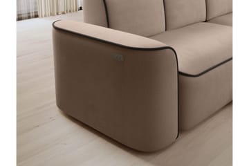 Ume 4-seters Sofa med Divan - Krem - Møbler - Sofaer - Sofaer med sjeselong - 4 seters sofa med divan