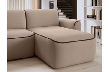 Ume 4-seters Sofa med Divan - Krem - Møbler - Sofaer - Sofaer med sjeselong - 4 seters sofa med divan
