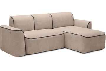 Ume 4-seters Sofa med Divan - Krem - Møbler - Sofaer - Sofaer med sjeselong - 4 seters sofa med divan