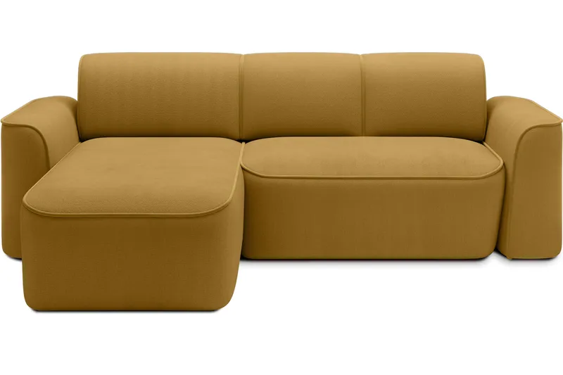 Ume 4-seters Sofa med Sjeselong - Gul - Møbler - Sofaer - Sofaer med sjeselong - 4 seters sofa med divan