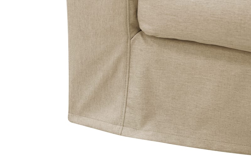 Valencia Ekstra dyp 4-seters sofa med sjeselong høyre - Beige - Møbler - Sofaer - Sofaer med sjeselong - 4 seters sofa med divan
