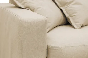 Valencia Ekstra dyp 4-seters sofa med sjeselong høyre - Beige - Møbler - Sofaer - Sofaer med sjeselong - 4 seters sofa med divan
