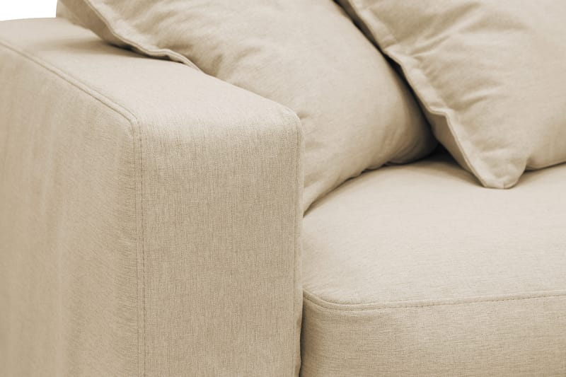 Valencia Ekstra dyp 4-seters sofa med sjeselong høyre - Beige - Møbler - Sofaer - Sofaer med sjeselong - 4 seters sofa med divan
