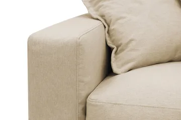 Valencia Ekstra dyp 4-seters sofa med sjeselong høyre - Beige - Møbler - Sofaer - Sofaer med sjeselong - 4 seters sofa med divan