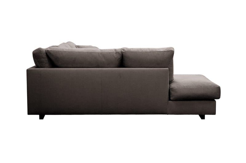 Valencia Ekstra Dyp 4-seters sofa med Sjeselong Venstre - Mørkegrå - Møbler - Sofaer - Sofaer med sjeselong - 4 seters sofa med divan