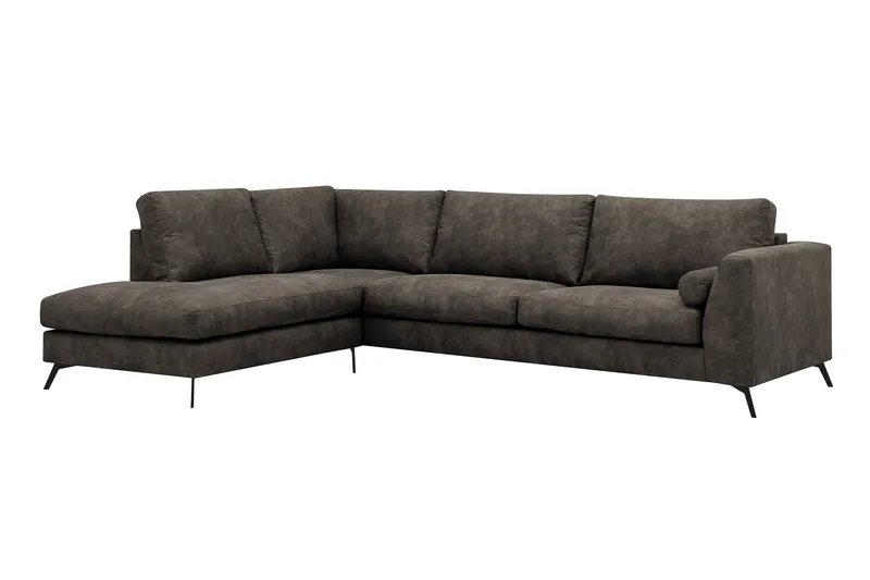 4-sits Soffa med Schäslong Scandinavian Choice Preston 96 Vänster Svart - Møbler - Sofaer - Sofaer med sjeselong - 4 seters sofa med divan