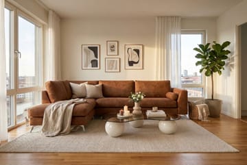 4-sits Soffa med Schäslong Scandinavian Choice Preston 24 Vänster Krom - Møbler - Sofaer - Sofaer med sjeselong - 4 seters sofa med divan